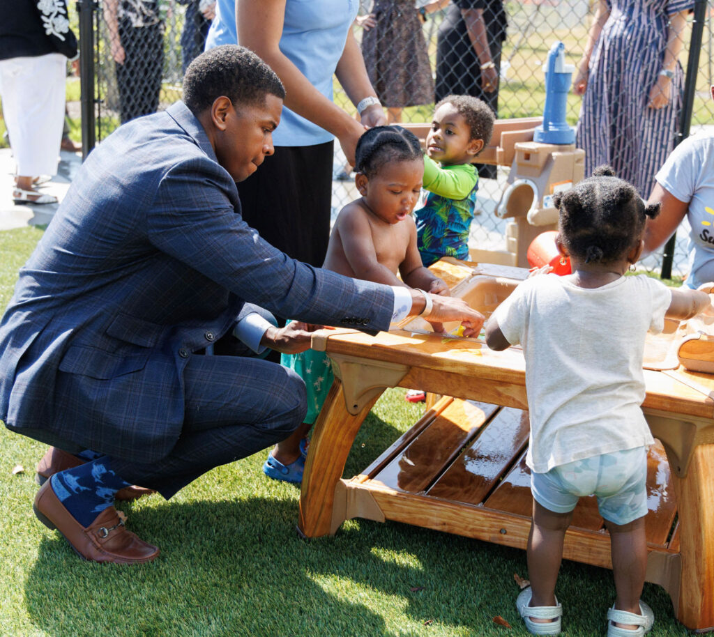 Mayor Phillip Jones at Peake Childhood Center